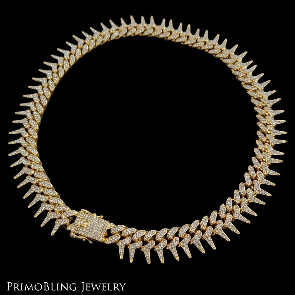 Iced Out Thorn Link Cuban Chain